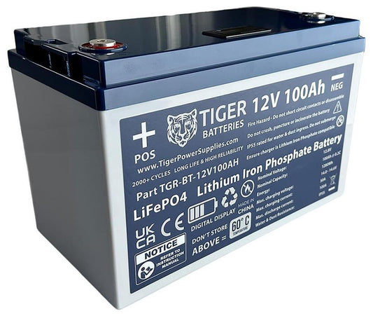 100Ah 12.8V Lithium Iron Phosphate LiFePO4 Battery - TGR-BT-12V100AH