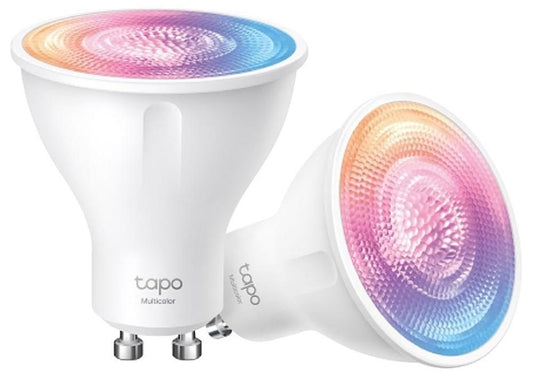 Tapo Smart WiFi LED Spotlight, 3.7W, GU10, 350lm, 2200-6500K, Colour Changing, Pack of 2 - TAPO L630 2PK