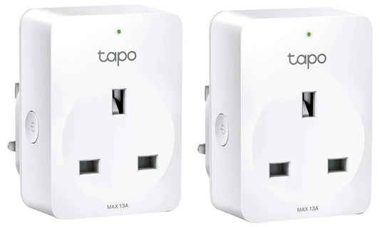 Tapo Mini Smart WiFi Sockets with Energy Monitoring, Pack of 2 - TAPO P110 2PK