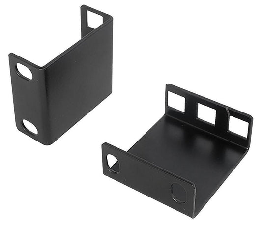 Steel Recess Brackets, 1U, 50mm, Pack of 2 - MRB1U50BK