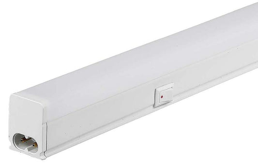 16W T5 LED Batten Fitting, 120cm, 6500K, 1600lm, IP20, White - VT-125 21697