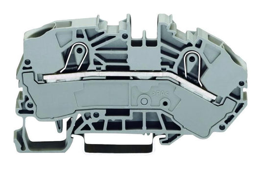 2 Conductor Supply Terminal Block, Push in Cage Clamp, 20AWG to 6AWG, 76A - 2016-7601