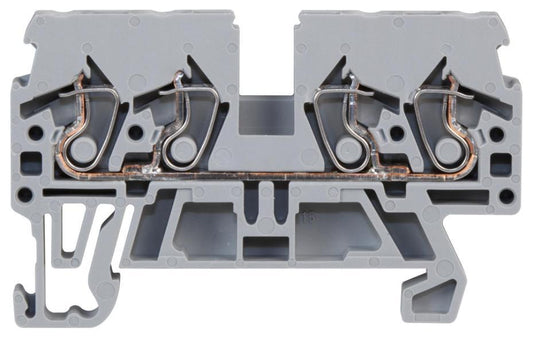 4 Conductor Through Terminal Block, Cage Clamp, 28AWG to 12AWG, 500V, 24A - 870-831