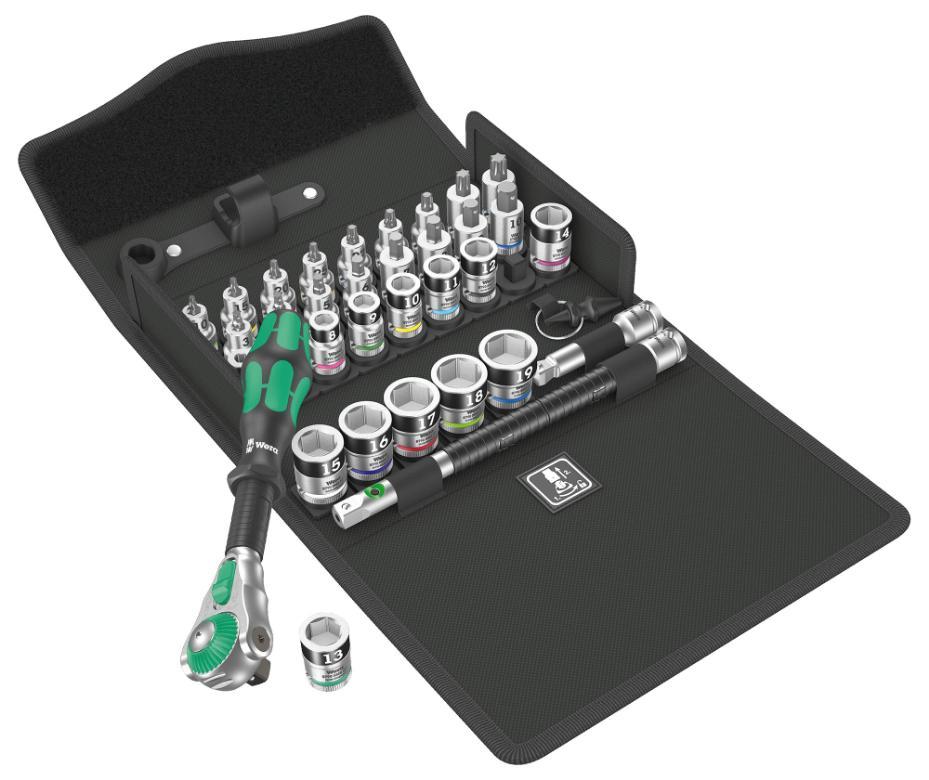 8100 SB 3/8&quot; Zyklop Speed Ratchet &amp; Socket Set, 35 Piece - 05003536001