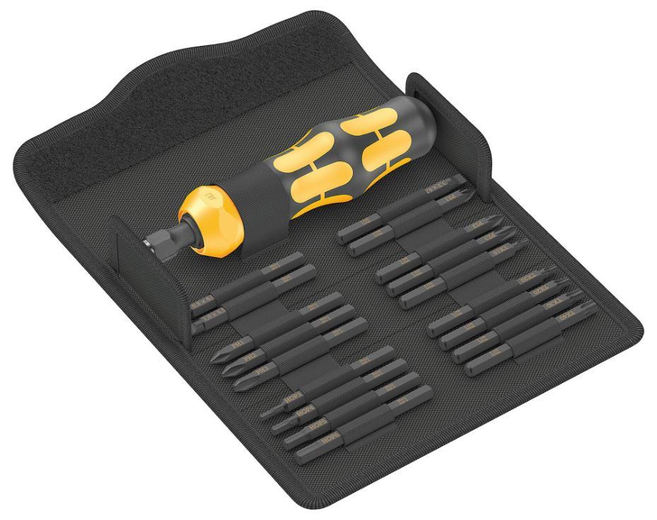 Kraftform Kompakt Impact Screwdriver &amp; Bit Set, 19 Piece - 05018110001