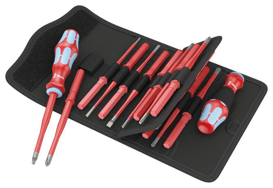 Kraftform Kompakt VDE Insulated Stainless Steel Screwdriver Set, 17 Piece - 05059041001