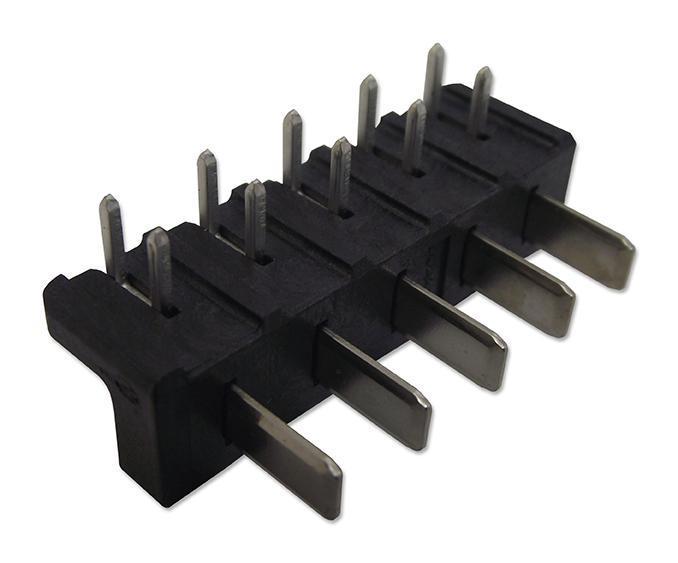 5 Position 50V DC Board-to-Board Right Angle Battery Contact Plug, 5mm Centerline - 5787441-1