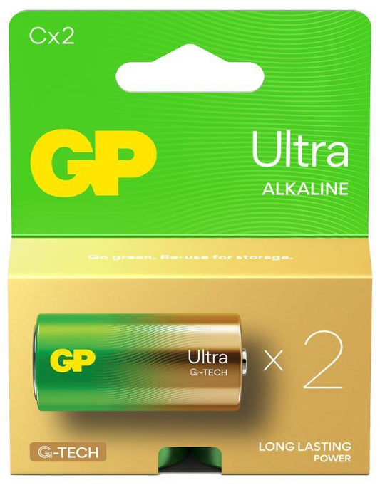 Ultra Alkaline C Batteries, 2 Pack - GPPCA14AU067