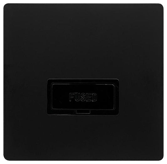 Fused Connection Unit, 1 Gang, 13A, Black - SFBK650BK