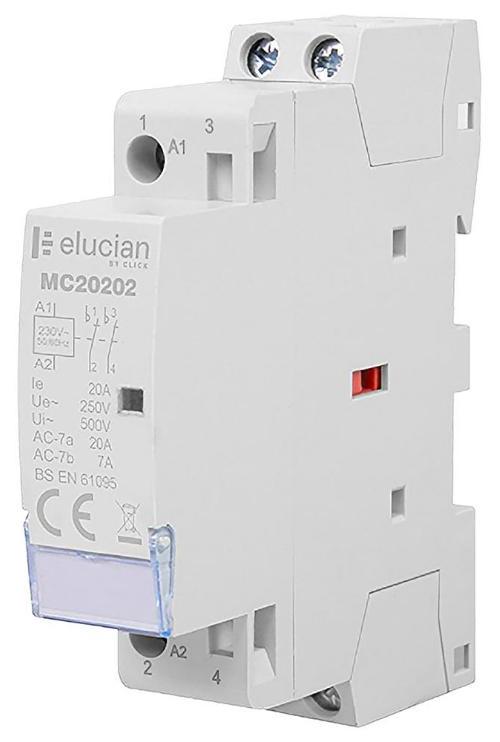 Module Contactor, 20A, 2 Pole, 2x Normally Open - MC20220