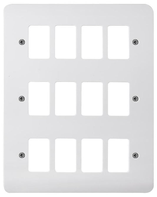 Mode Frontplate, 12 Gang, White - CMA20512