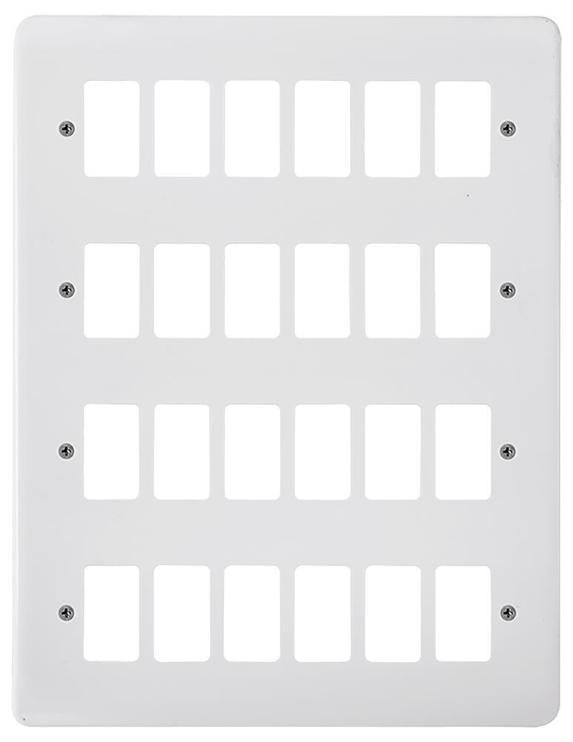 Mode Frontplate, 24 Gang, White - CMA20524