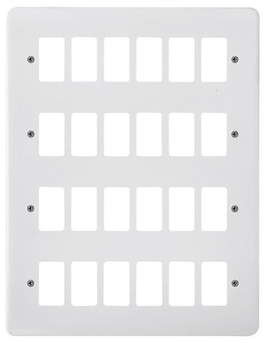 Mode Frontplate, 24 Gang, White - CMA20524