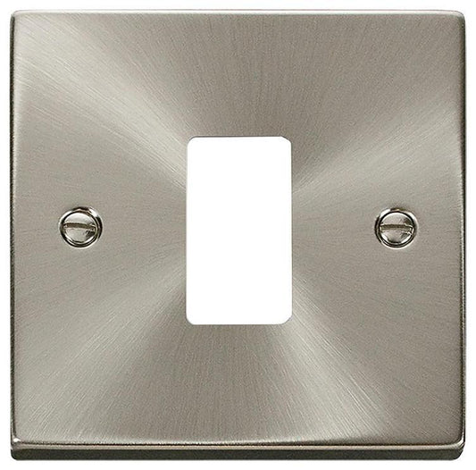 Deco Frontplate, 1 Gang, Satin Chrome - VPSC20401