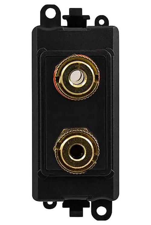 GridPro Loudspeaker Outlet Module - GM2495BK