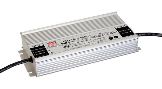 LED Driver, 24V, 20A, 480W, IP65/IP67 - HLG-480H-24A