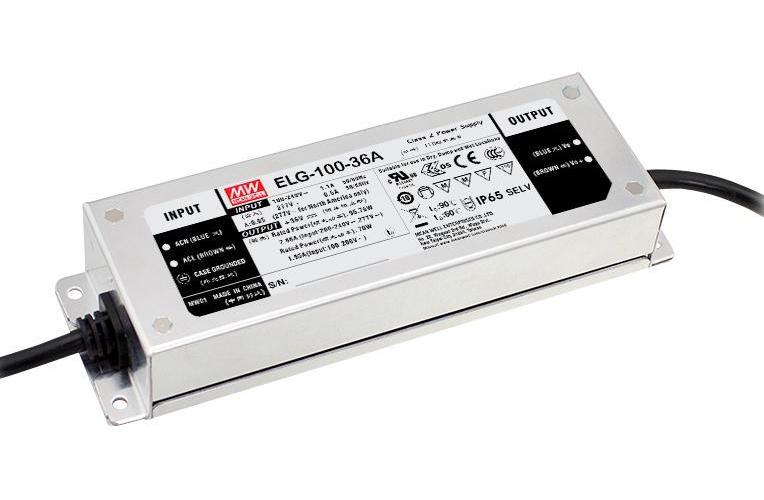 LED Driver, 24V, 4A, 96W, IP65/IP67 - ELG-100-24B-3Y