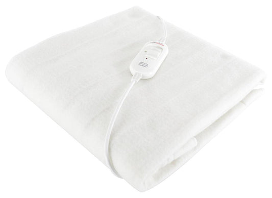 StayWarm Double Bed Electric Heated Underblanket, White - F902