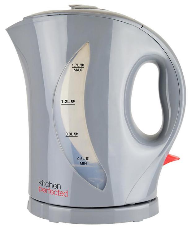 Cordless Jug Kettle, 1.7L, 2kW, Grey - E1524GR