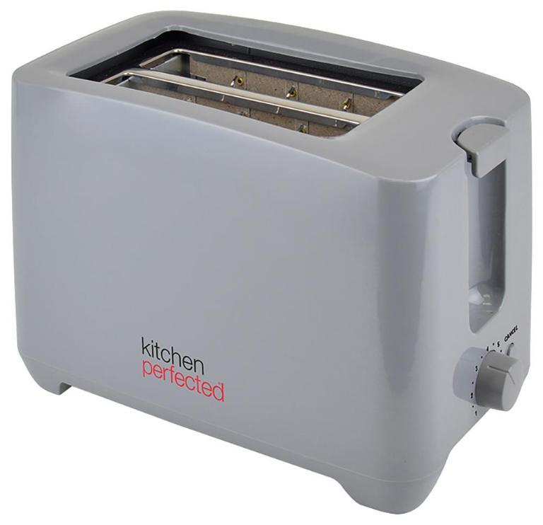 2 Slice Toaster, Grey - E2020GR