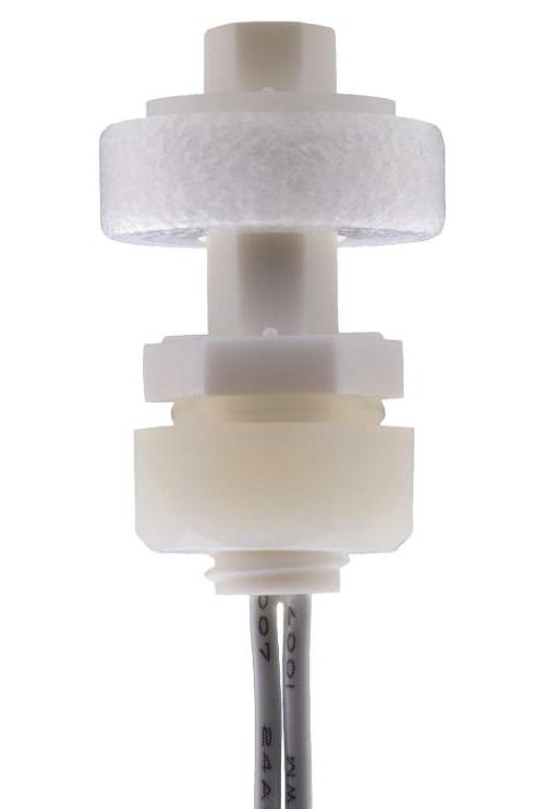 Polypropylene Vertical Float Switch, 130V AC, - PLS-020-B-3