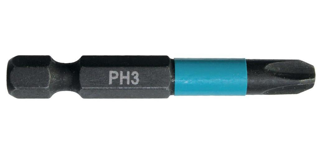 PH3 x 50mm Phillips Impact Black Screwdriver Bits, 2 Pack - B-63731