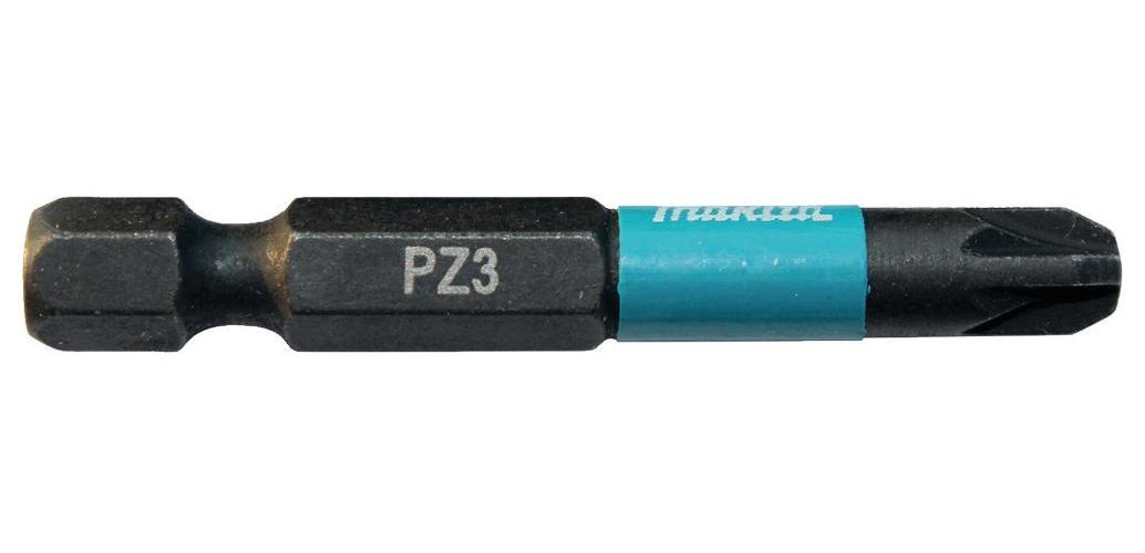 PZ3 x 50mm Pozidriv Impact Black Screwdriver Bits, 2 Pack - B-63769