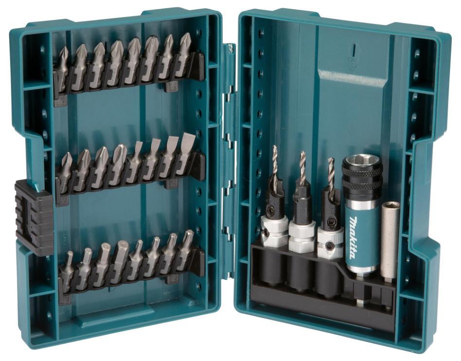 Quad Driver Drill & Screwdriver Bit Set, 29 Piece - D-73477