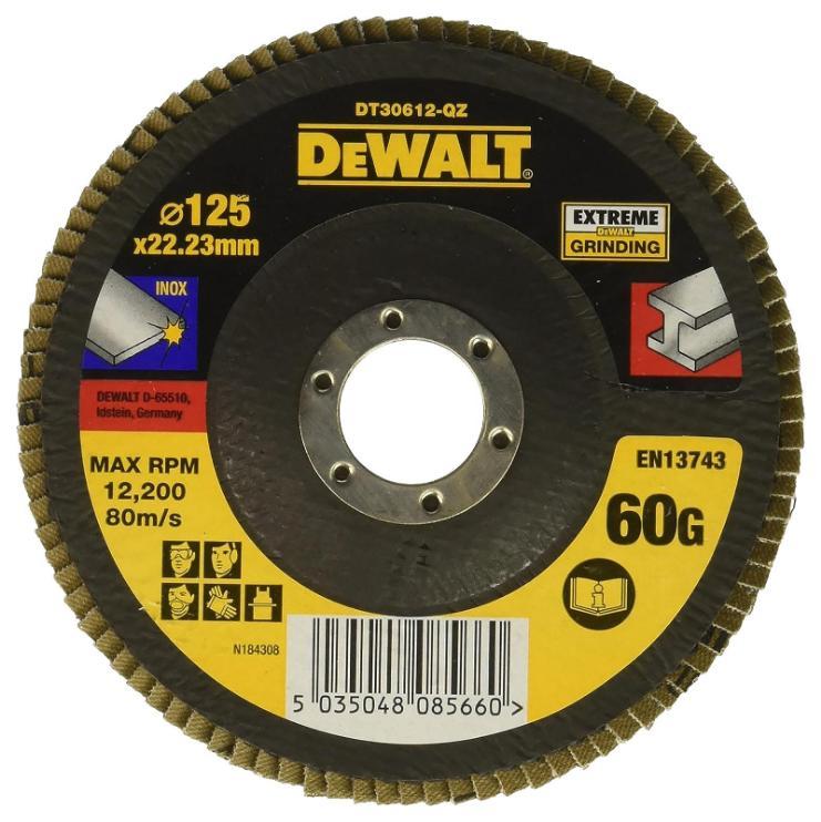 5&quot; (125mm x 22.23mm) Angle Grinder 60 Grit Extreme Flap Disc - DT30612-QZ