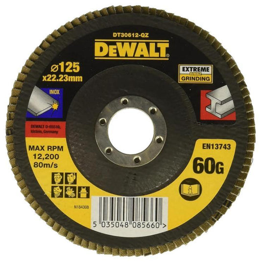 5&quot; (125mm x 22.23mm) Angle Grinder 60 Grit Extreme Flap Disc - DT30612-QZ