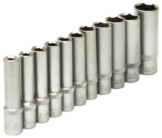 1/4&quot; Square Drive Deep Socket Set, 11 Piece - 38616