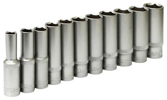 3/8&quot; Square Drive Deep Socket Set, 11 Piece - 38617