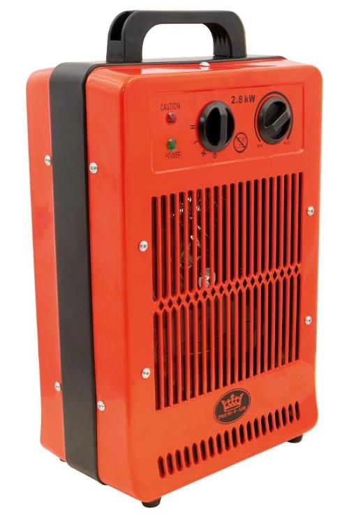 2.8kW Industrial Fan Space Heater, Red - EH1902