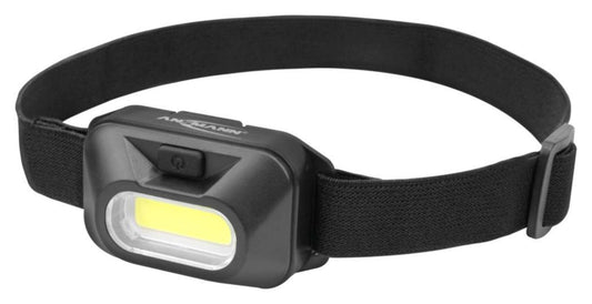 1W COB LED Headtorch, 125lm, 14m, IPX2, Black - 1600-0357