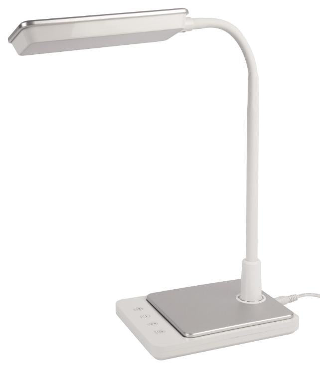 7W LED Table Lamp, 3-in-1 CCT, Dimmable, Silver - PELL0402