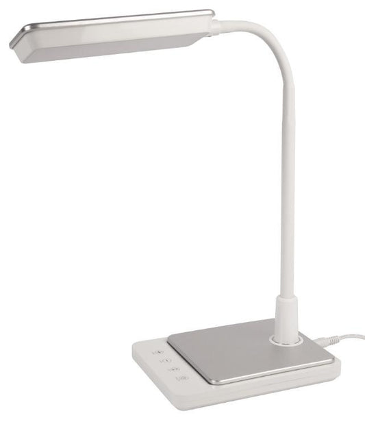 7W LED Table Lamp, 3-in-1 CCT, Dimmable, Silver - PELL0402