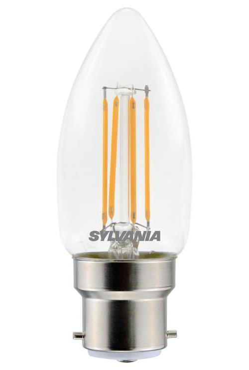 4.5W  Filament LED Candle Bulb, BC/B22, 2700K, 470lm, Non-Dimmable - 29372