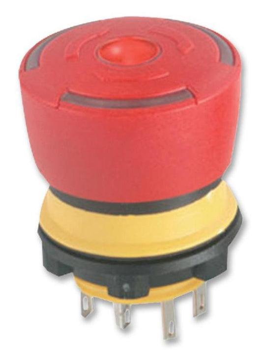 Emergency Stop Push Button Switch. SPST, 1NO / 1NC, 3A, 250V AC - 84-5030.0020