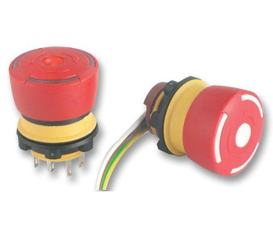 Emergency Stop Push Button Switch, SPST, 1NO / 1NC, 3A, 250V AC - 84-5030.0040