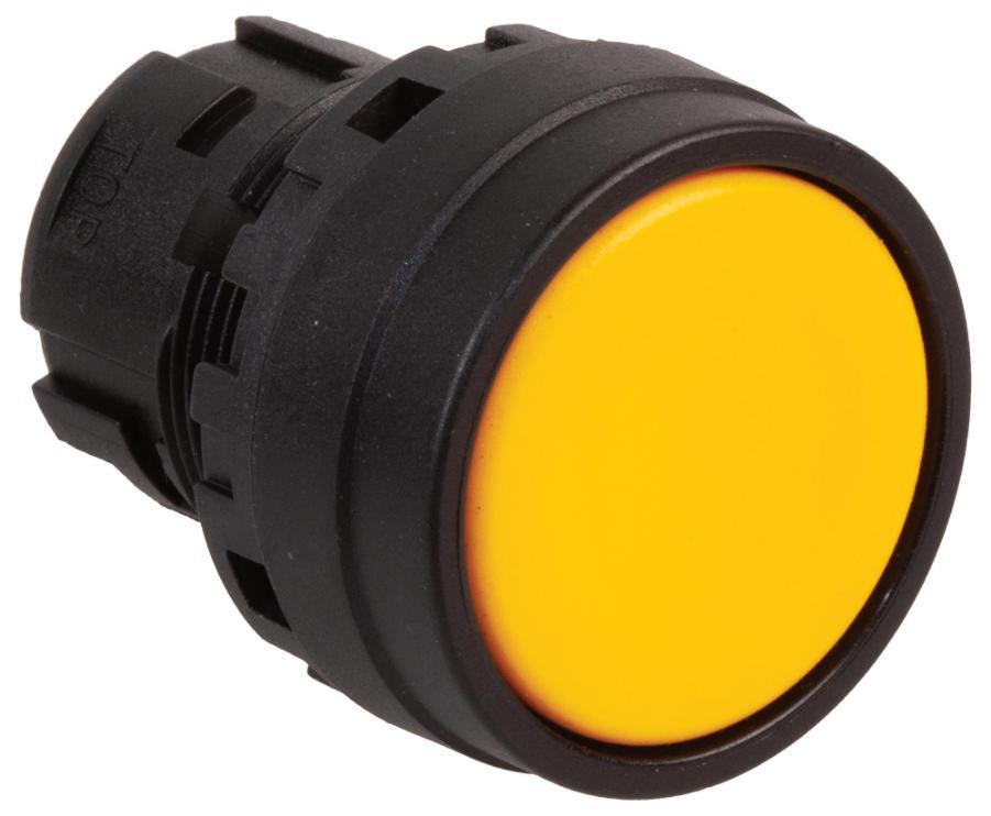 Maintained Push Button Switch Actuator, 22mm, IP65, Yellow - YW1B-A1Y