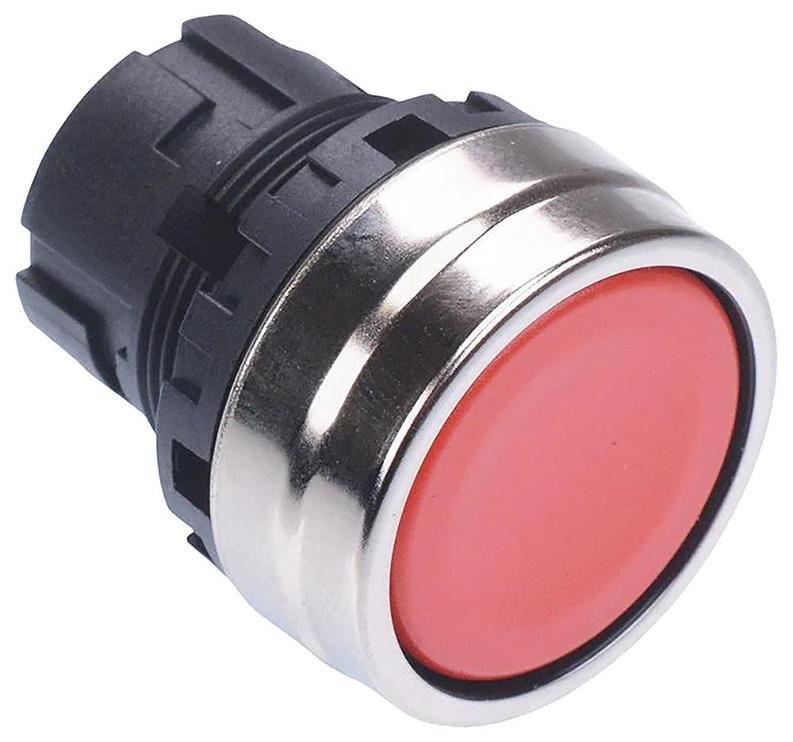 Momentary Push Button Switch Actuator, Metal, 22mm, Red - YW4B-M1R