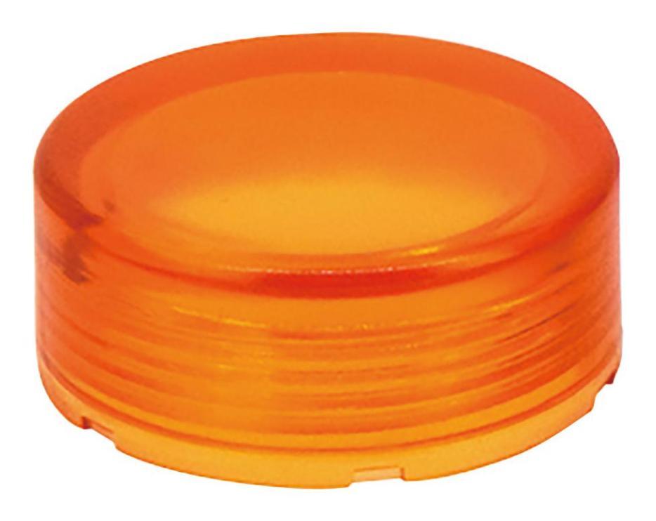 Round Push Button Lens, Amber - YW9Z-L12A