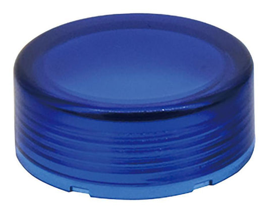 Round Push Button Lens, Blue - YW9Z-L12S