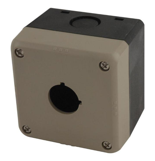 1 Hole Control Station Enclosure, Polycarbonate, IP65, 76mm x 76mm x 59.5mm - FB1W-111Z