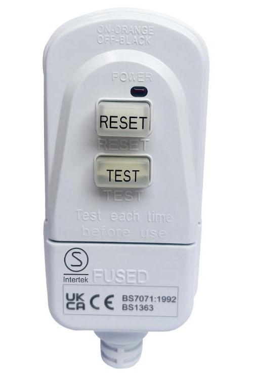 Rewireable RCD Plug, 13A, IP54 - PEL00415A