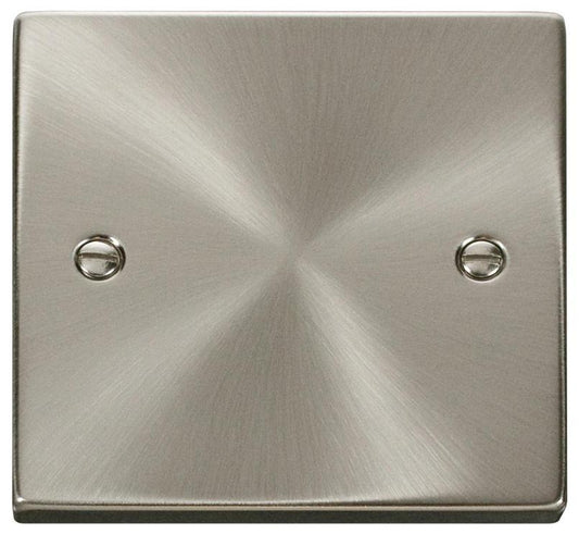 Blanking Plate, 1 Gang, Satin Chrome - VPSC060