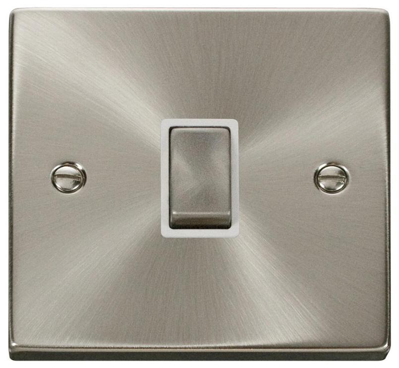 Double Pole Control Switch, 1 Gang, 20A, Satin Chrome - VPSC722WH