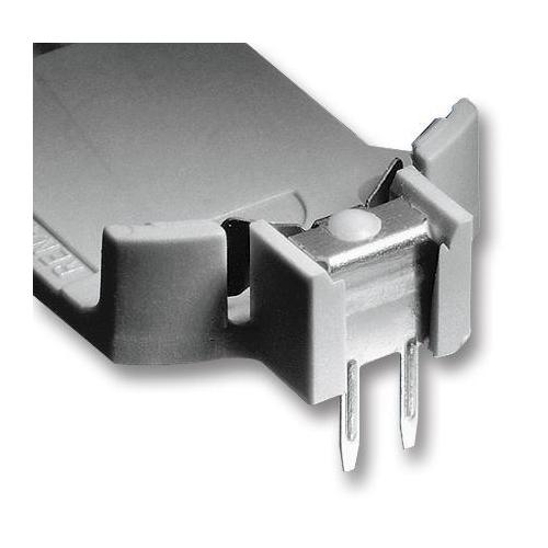 CR2450 Battery Holder, Horizontal PCB Through Hole Mount - HU 2450N-1-LF