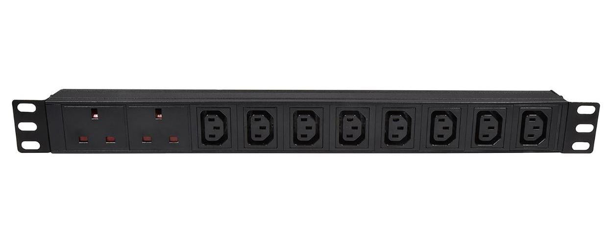 1U PDU 2UK+8IEC - 1U-PDU-2UK8IEC