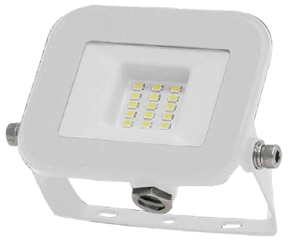 10W LED Floodlight, 3000K, 735lm, Non-Dimmable, White - 10011